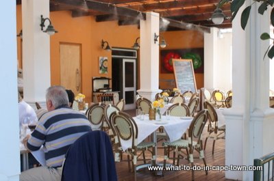 Restaurant in the Vines, Rickety Bridge Wine Estate, Franschhoek Wine Route, Cape Town