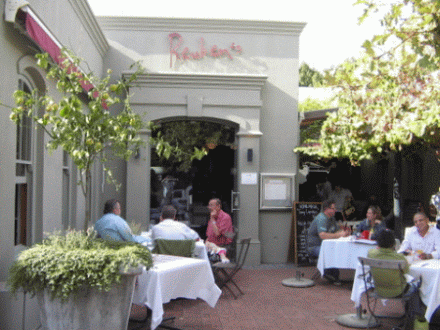 Reubens Restaurant in Franschhoek, a favourite attraction of Marlene Pereira