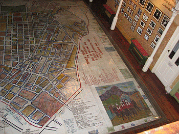 Street map of District Six at the District Six Museum
