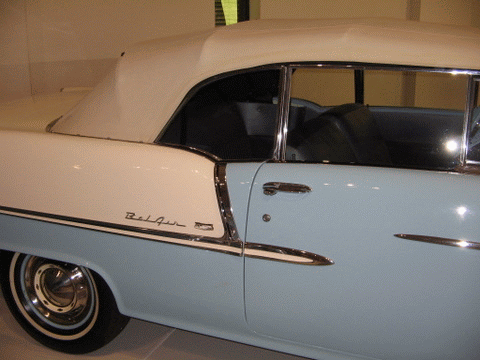 1955 Chev Bellair at the Franschhoek Motor Museum, Cape Town