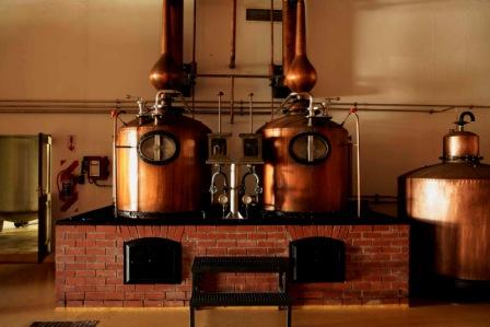 A 1972 brandy distillery in the museum at Nederburg , Western Cape Brandy Route