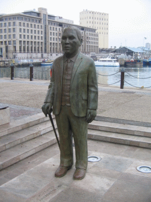 Albert Lutuli statue at Nobel Square - V&A Waterfront, Cape Town