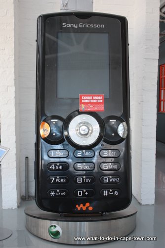 Man-sized cellphone, Cape Town Science Centre 