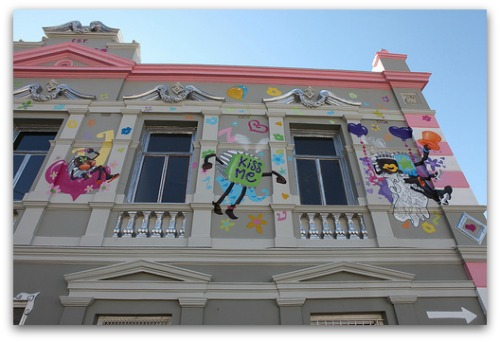 The premises of Charlys Bakery is just as colourful as their cakes. Charlys Bakery, Cape Town