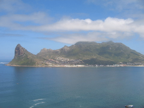 Hout Bay as seen from Chapman's Peak Drive, Cape Town