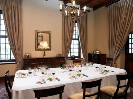 Manor House dining room at Nederburg Wine Estate, Paarl