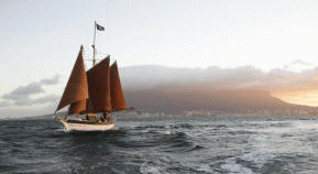Spirit of Victoria a 58 ft Gaff Rigged Schooner, Cape Town Boating