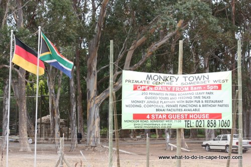 The entrance to Monkey Town in Gordon's Bay
