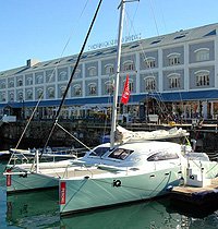 Catamaran Sailing in Table Bay, Cape Town