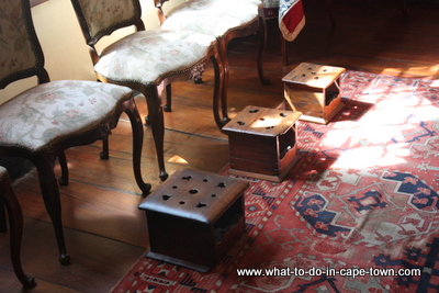 Footwarmers in Blettermanhuis, Stellenbosch Village Museum