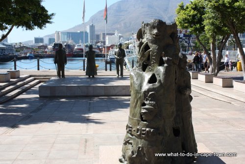The Peace and Democracy sculpture at Nobel Square - V&A Waterfront, Cape Town